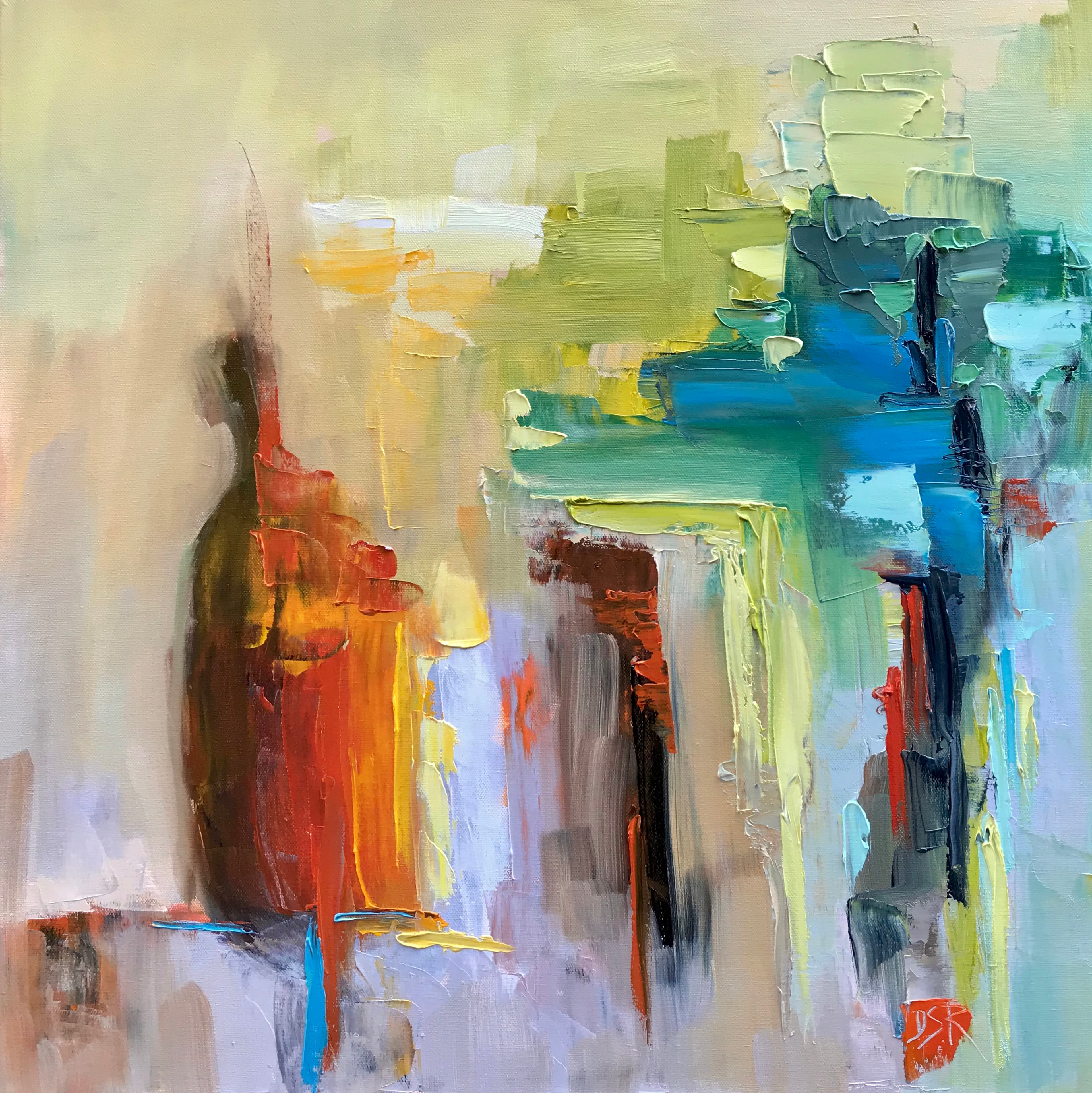 Red Vase, original painting by Debbi Smith Rourke