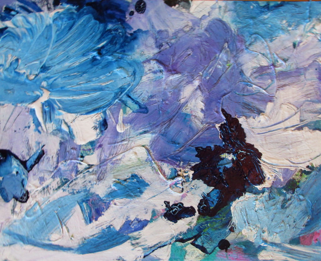 Tivenan_Mom's Wildflowers _mixedmediaonYupoonpanel_11x14.1.5_$200